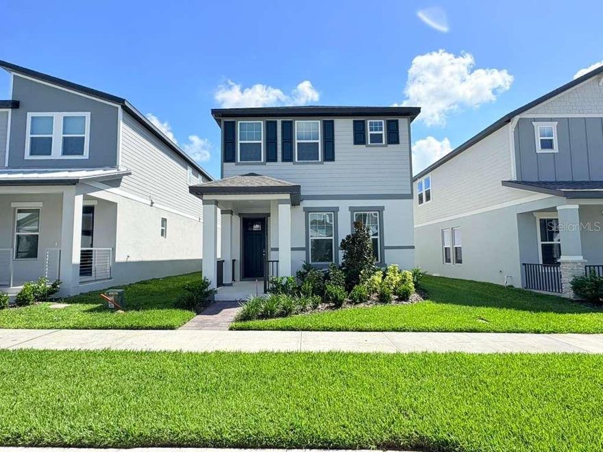Amazing brand New Home energy-efficient, located in one of the most desirables complex in winter garden, Silverleaf Reserve, with stunning upgrades, open space with 4 bedrooms, 2 and half bathrooms. The open first floor boasts a spacious great room and dining area that flow seamlessly together and half bath heading to the 2 car garage. The upstairs primary suite features an oversized walk-in closet, dual sinks, and a standing shower and 3 more bedrooms with a full bath, washer and dryer included. This property is smart, you will be able to have access to the ac and the car garage door from an app in your phone.  Located in the heart of Winter Garden, you'll have easy access to eateries and entertainment alike. Just minutes away from Hamlin elementary and middle schools, rated A+