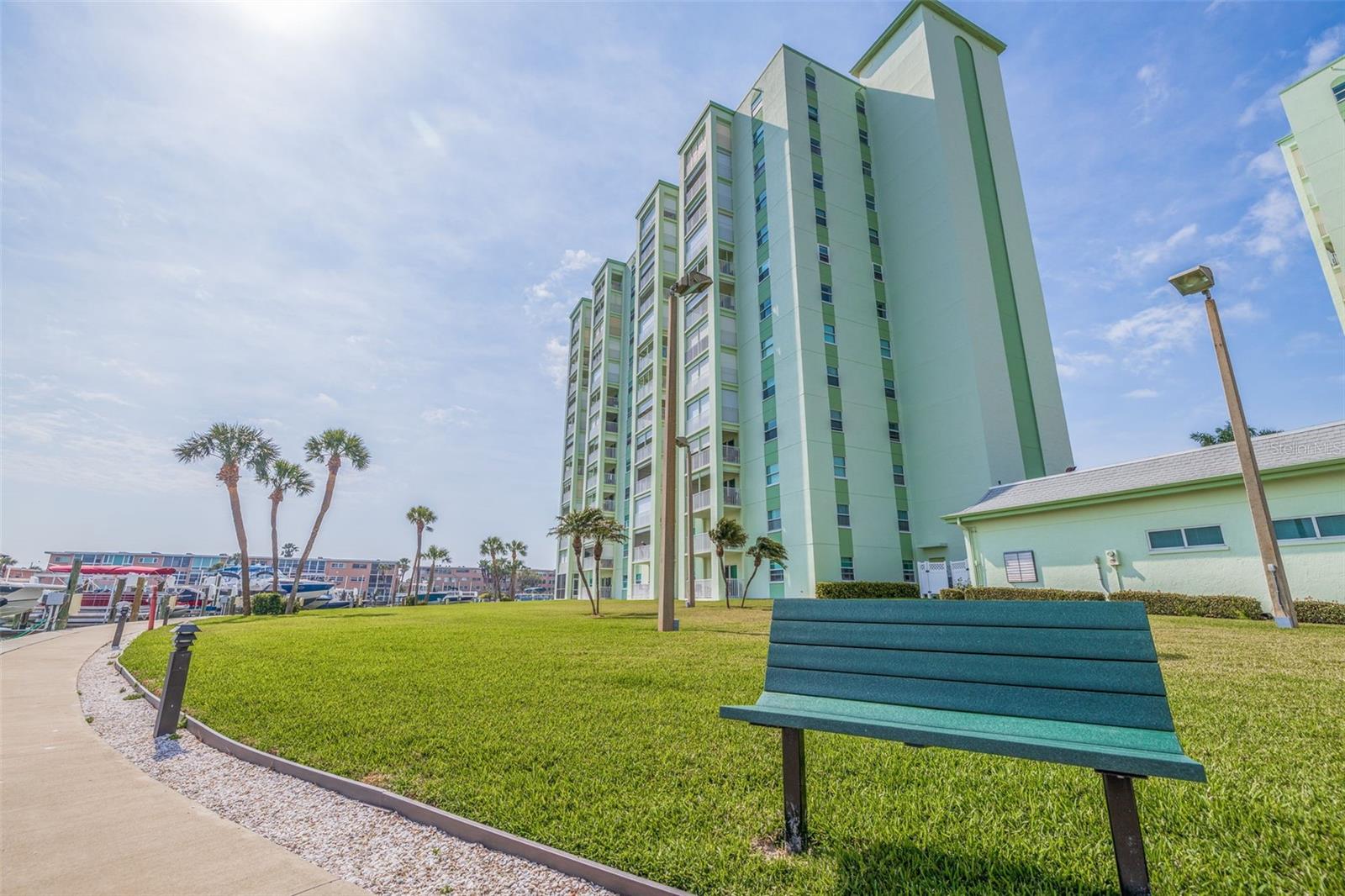 Lovely guard gated FURNISHED highrise condo unit with water views. This open concept condo features 1 bedrooms, 1.5 bathrooms, a walk in closet, open concept kitchen and 1 assigned parking space. located at the lovely community of Three Palms Pointe in St Pete Beach, the community amenities include a beautiful pool that overlooks the inter-coastal, fitness center, community lounge and library, a social room with billiards and other games, fishing dock and so much more. This is a wonderful place to call home and only minutes to walk to the beach and tons of restaurants and shopping close by. Available for 1 year lease or 4 month min at $2700/ month.