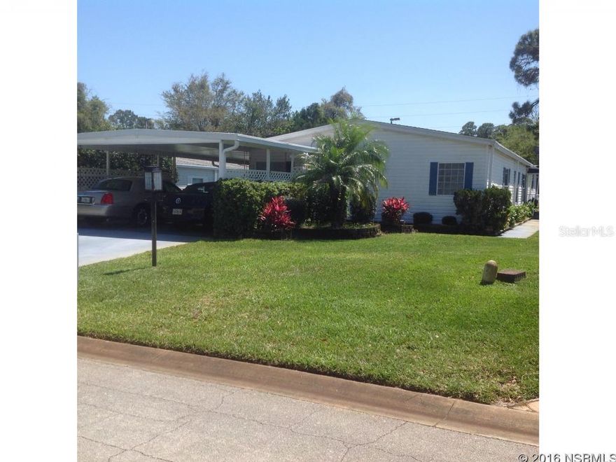 Under contract taking backups. One of a kind custom built Palm Harbor 3 bedroom/2 bath home in beautiful Edgewater Landing.  Double carport, private office, extra large living room, dining room with built in hutch, kitchen with center island and new countertops and lots and lots of storage.   Florida room with a/c unit and a large custom built in bar with indirect lighting and 8 bar stools.  Both bathrooms redone in ceramic tile and walkin showers , master bath has jacuzzi tub.  Private back yard and wooden deck.  WOW..you have to see this property to appricate what it has to offer. Some furniture will stay with the purchase. ;Water: City