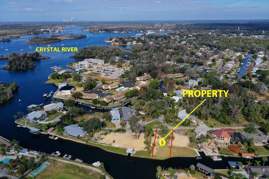 Spectacular waterfront lot for your dream home. Totally cleared, seawall, just around the corner from the Kings Springs - No bridges - 76'x142'  - beautiful canal, excellent neighborhood, in town location. Golf cart friendly - lot next door also available.