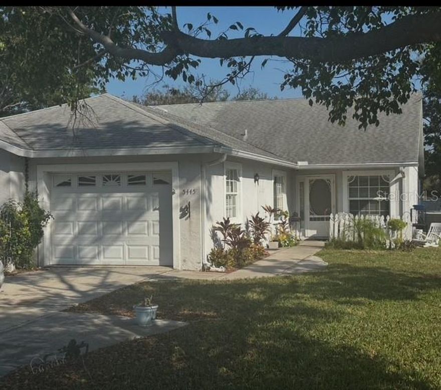 Short Sale. Fixer Upper -Welcome to Westbury Court, a peaceful, maintenance-free Bradenton community offering quick access to downtown, Sarasota, SRQ Airport, SCF, IMG Academy, and the Gulf beaches. This 2-bedroom, 2-bath villa features solid block construction and offers great potential with some TLC. The split floor plan includes a spacious kitchen with ample storage, vaulted ceilings in the main living area, and an extra room accessible from both the living room and primary suite. The community’s low $185/month HOA covers cable, internet, lawn care, and use of the solar-heated pool—making this an excellent opportunity for investors or homeowners seeking value and convenience. Listing price may not be sufficient to pay the total of all liens and costs. Sale requires lender approval