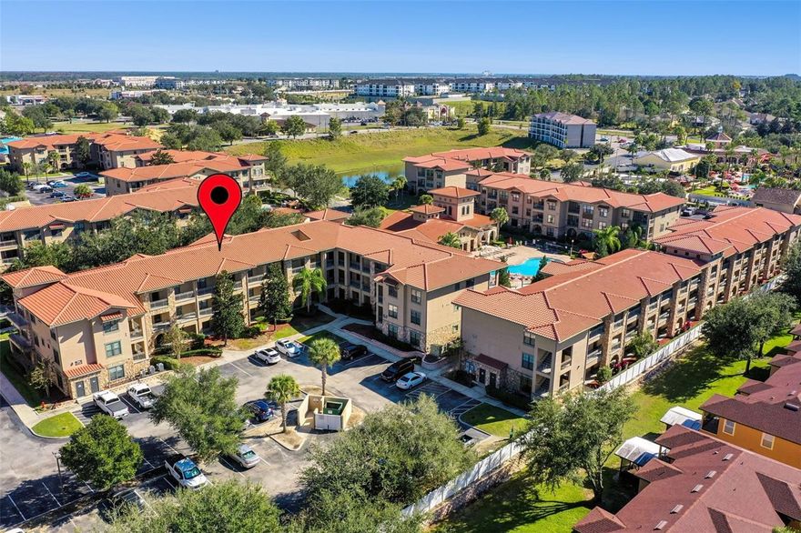 Don't miss this opportunity to own a meticulously maintained, furnished 4-bedroom, 3-bathroom condo at the highly sought-after Bella Piazza resort. Located on the 2nd floor of Building 5, this turnkey unit at 904 Charo Parkway, #523, is primed for immediate short-term rental income or your luxurious family escape. Step onto your private balcony to soak up the Florida sun and enjoy the fresh air. Recent major updates enhance its appeal and value, including a New HVAC (April 2025), new upgraded dishwasher, microwave, and washer/dryer, new ADA toilets, and newer designer lighting. A fun Finding Nemo mural in one bedroom adds a playful touch, perfect for vacationing families. This Mediterranean-style community offers resort-style amenities that guests and owners adore: two beautiful swimming pools, a children's pool and water playground, a fitness center, a game room, an internet café/business center, and outdoor BBQ grills. Its prime Davenport location is just minutes from Central Florida's world-class attractions like Disney World, Universal Studios, and championship golf courses. Plus, you can walk to the adjacent Berry Town Center for dining, groceries, and shopping. With short-term rental zoning, exceptional amenities, and these key upgrades, this condo is a standout choice for the savvy vacation home buyer or investor seeking a high-yield, low-stress property in the heart of the action.
