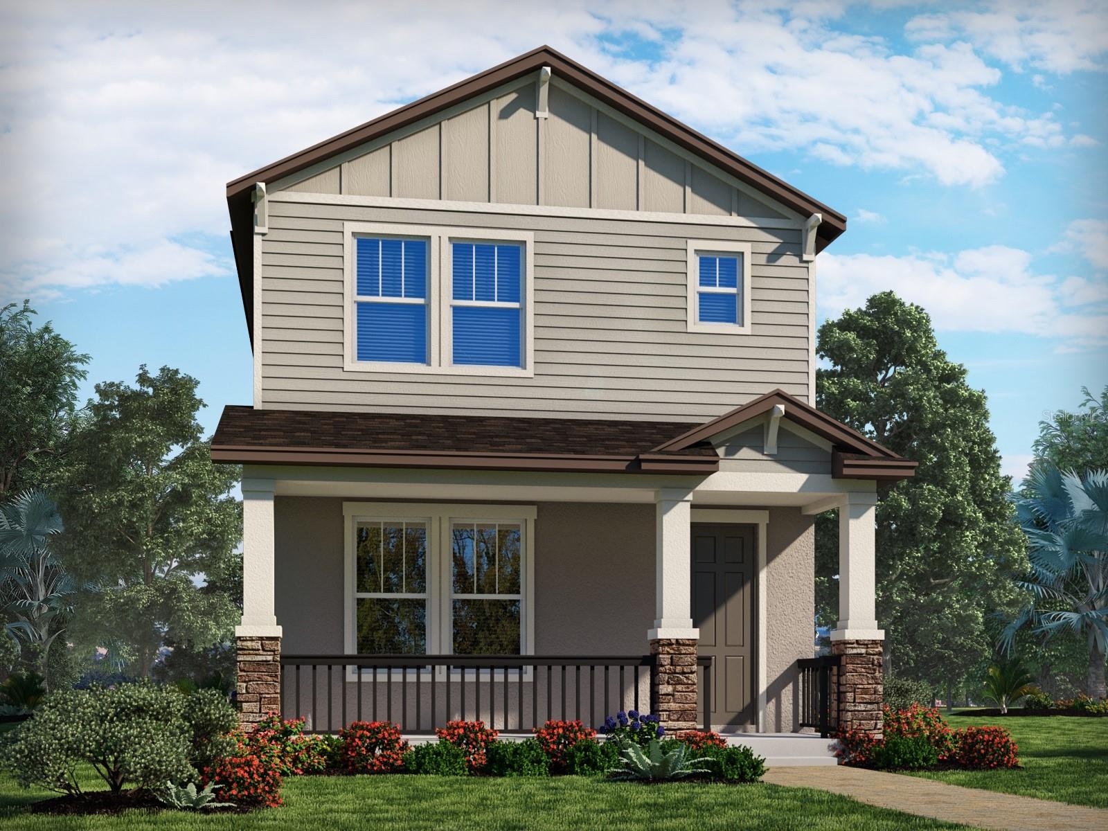 Under Construction. Brand new, energy-efficient home available by Sep 2025! An open, spacious kitchen overlooks the great room and dining area making it perfect for entertaining friends and family. The second-floor loft can be configured as a home office or a play area for kids. The Meadow at Crossprairie Bungalows is a community of new bungalows for sale in St. Cloud, FL. This neighborhood offers easy access to the Florida Turnpike and great schools. Each of our homes is built with innovative, energy-efficient features designed to help you enjoy more savings, better health, real comfort and peace of mind.
