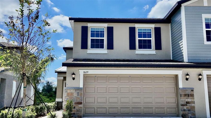 Brand New 3BR/2.5BA End Unit Townhome in Parrish, Avaliable Immediately!
This modern two-story townhome features an open-concept design connecting the family room, dining room, kitchen and covered patio. Upstairs, two bedrooms share privacy in the back of the home with beautiful pond view. The spacious owner's suite with attached bathroom is ideally situated toward the front of the home. from the kitchen and living room, you can enjoy the beautiful water view too! Inside Seaire community, the home offers easy access to I-75 for those who need to commute to St Pete, Tampa, Lakewood Ranch, and Sarasota. The community amentities are coming soon including a 4 acre Lagoon and water sports. Don't miss this opportunity to call this beautiful new home yours. Schedule a showing today!
Internet and Lawncare are included in the rent.
Owner has also enclosed the Lanai area.