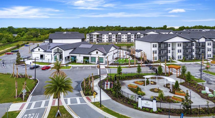 Currently offering 2 months free! Prices, promotions, and availability are subject to change. Multiple floor plans available. Days on market is not specific to this current plan listed. NOVO Avian Pointe is a brand-new rental apartment community located in Apopka, a Central Florida outdoor destination, giving you access to SR-429 Western Beltway, Wekiwa Springs, Lake
 Apopka’s North Shore, and more. Offering one-, two- and three-bedroom rentals, this is your new place to call home. We’ve designed every
 aspect of our immersive community with your lifestyle — and the planet — in mind. NOVO Avian Pointe's green practices, community solar
 panels, and geothermal HVAC system help significantly reduce carbon emissions. Our pet-friendly apartments, best-in-class amenities and
 spacious, modern floor plans are awaiting you! ADA accessible apartments available with modifications.