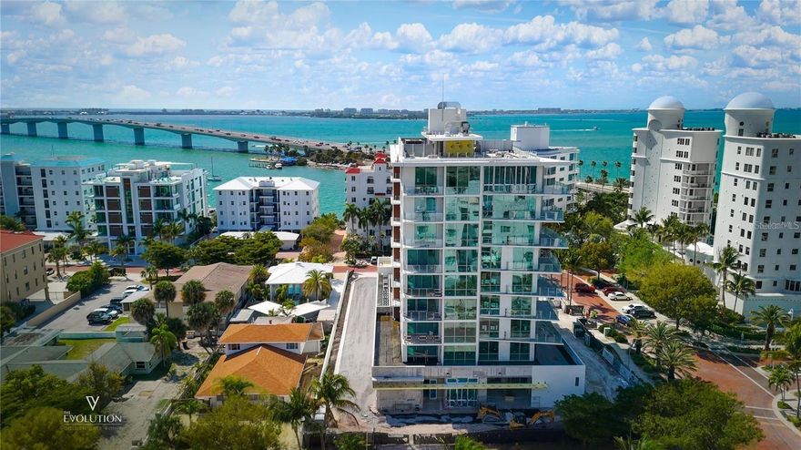 Enjoy this highly desirable location in Sarasota surrounded byiconic beaches and warm turquoise water. A professional and talented team led by a dedicated Europe-based Developer - WB Finance s.r.o.,incorporates both price-awarding architects. Unrivaled views will greet you at every turn from your Evolution residence. With 20 luxuryresidences and 5 different floor plans, the living spaces flow together in an open, contemporary design. The units’ living space ranging from2,050 sqft to 2,659. sqft and penthouses are going up to 3,527 sq. ft. The first-floor amenity deck is where you’ll be immersed into the relaxedatmosphere at the pool with the wrap-around sun patio, cabanas, fireplace, and bar. A fitness center with a yoga studio will comfort you to stayfit. Venture up a clubhouse with a pool table, sauna or meeting rooms to get productive work. A private concierge will always be happy to assistyou and keep you busy with offering entertainment. A perfect complement is a quick-charging station for electric cars and an on-site car wash.Enjoy a grooming studio for your furry friend. But the most alluring element of these remarkably lavish residences is the rooftop sunbathing deckwith covered outdoor kitchen and barbecue. Call today the sales director for a personal introduction.