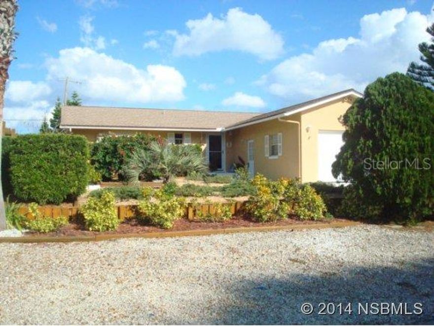 Every now & then the perfect beach bungalow with a pool comes along! 3 blocks to the no drive beach. The open floor plan is perfect for entertaining with wet bar next to kitchen and bay windows in dining and great rooms. Plus the enclosed Florida rooms are the length of the house. Enjoy the private, fenced backyard with a sparkling pool and patio. Large master suite with walk in closet and bay window. Large 1 car garage offers plenty of room to store the beach toys and has a utility sink. Home comes equipped with hurricane shutters and lifetime guarantee exterior paint. No flood insurance required! Your piece of paradise. ;Water: City