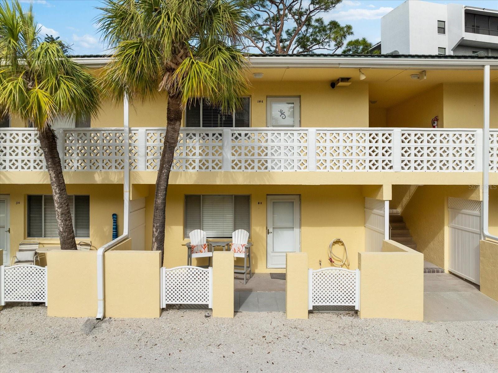 ***Seller Financing Available*** Discover a rare investment opportunity at Sea Club II, one of the few Siesta Key communities that allows nightly rentals—making it a standout choice for short-term vacation income. This turnkey furnished, ground-floor one-bedroom, one-bath unit sustained no flood damage and boasts a strong rental history. Fully equipped for a seamless guest experience, it’s ready for immediate enjoyment or income generation. Sea Club II blends relaxation and recreation with its thoughtfully designed amenities. The newly renovated pool, set against the backdrop of the Intracoastal Waterway, features stylish brick pavers, a tiki hut, and charcoal grills—ideal for unwinding or entertaining. Guests can cast a line from the fishing pier, added in 2021, or dock at the community boat basin after a day on the water. A major highlight is the deeded beach access—just a short stroll away—offering the rare combination of Intracoastal living with direct access to world-famous Siesta Key Beach. Whether you're looking to capitalize on a high-demand rental market or simply enjoy your own island retreat, this property checks every box.