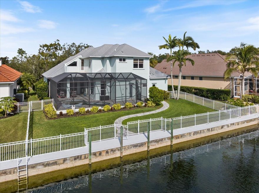 One or more photo(s) has been virtually staged. Welcome to 4778 Mainsail Dr, a beautifully updated canal front home that delivers the very best of Florida waterfront living. From the moment you arrive, this residence invites a relaxed coastal lifestyle where mornings begin with coffee on the covered lanai overlooking the screened in pool and spa, and evenings end soaking in the hot tub while enjoying peaceful water views. The canal front setting creates a private and serene backdrop, perfect for boating, kayaking, paddleboarding, or simply enjoying the calming presence of the water from your own backyard.

The interior of the home has been thoughtfully and extensively updated to blend modern style with everyday comfort. A brand new kitchen with new appliances serves as the heart of the home, complemented by new flooring throughout and a completely remodeled primary bathroom. A redesigned staircase with modern railing adds architectural interest while enhancing the open and light filled floor plan, making the home ideal for both entertaining and daily living.

Outdoor living is a true highlight of this property. The covered lanai flows seamlessly to the screened in pool and spa, creating an inviting space for year round enjoyment, gatherings with friends, or quiet afternoons at home. The oversized garage adds exceptional functionality and storage, featuring an epoxy floor along with overhead and built in storage, perfect for vehicles, tools, water toys, and hobbies.

Living at 4778 Mainsail Dr places you close to some of the most sought after attractions in the Sarasota area. The Ringling Museum of Art is approximately 14 miles away and offers world class art, historic architecture, and beautifully landscaped grounds. Lido Beach is approximately 15 miles away and is known for its soft white sand, turquoise Gulf waters, and vibrant beachfront atmosphere. Mote Marine Laboratory and Aquarium is approximately 13 miles away and provides interactive marine exhibits and educational experiences that are enjoyed year round.

Everyday dining and weekend outings are equally convenient with some of the area's most searched and popular restaurants nearby. Lucky Pelican Bistro, Speaks Clam Bar, and The Granary are all approximately 6 miles away, offering a variety of fresh seafood, casual coastal dining, and popular brunch options just a short drive from home.

With extensive updates, exceptional outdoor living spaces, a canal front setting, and close proximity to beaches, dining, and cultural attractions, this move in ready home offers a rare opportunity to enjoy the Florida coastal lifestyle in a beautifully updated and highly desirable location.