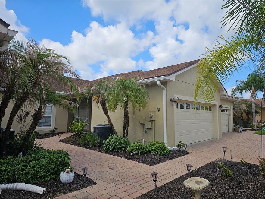 Welcome to Vienna Square, a beautifully maintained 55+ gated community offering resort-style amenities and a peaceful, low-maintenance lifestyle. This 2-bedroom, 2-bath villa features 1,231 sq ft of comfortable living space with an open-concept layout and an inviting Florida Room equipped with its own portable A/C unit—perfect for year-round enjoyment. 

Inside, the home offers a bright living and dining area, a well-appointed kitchen, and a split bedroom layout for privacy. The Florida Room adds valuable extra space for relaxing, hobbies, or entertaining.

Located in a quiet, established neighborhood, residents enjoy access to a clubhouse, tennis courts, community pool, hot tub, movie room, billiards room, fitness center, and a full calendar of weekly social activities. The HOA provides exceptional convenience with yard maintenance included, plus exterior paint every 10 years and roof replacement every 15 years.

Just minutes from the brand-new Publix, dining, medical facilities, and all that Winter Haven has to offer, this villa combines comfort, convenience, and an active lifestyle in one of the area’s most desirable 55+ communities.
New Roof and Exterior Paint just 2 years ago.