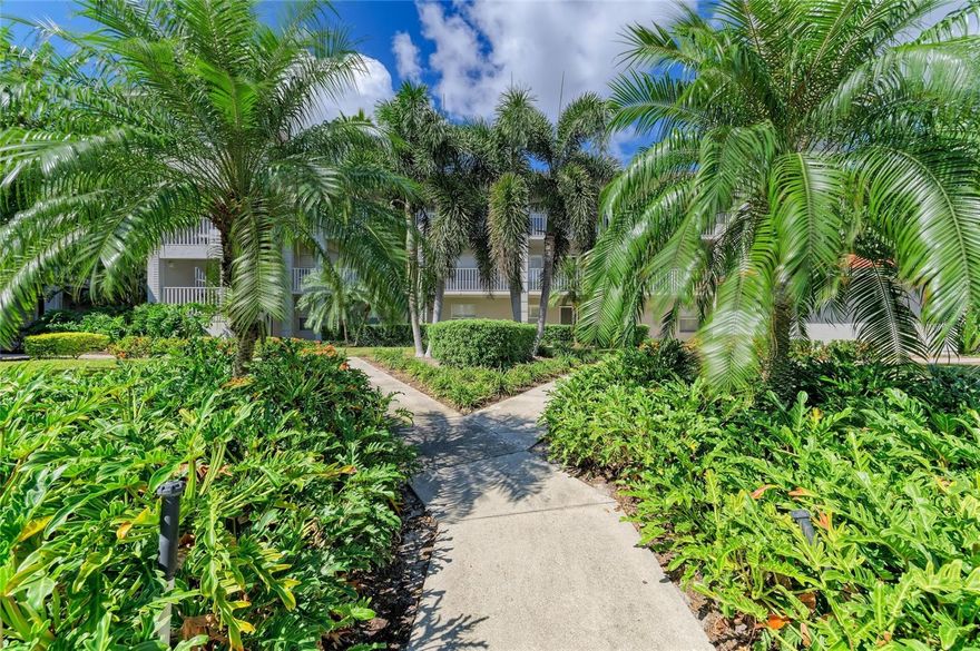 Discover the epitome of modern living in this fully renovated, ground floor unit in the renowned Stoneybrook Golf and Country Club! This two-bedroom, two-bathroom corner unit will wow you from the moment you step inside. The meticulous renovations showcase sleek finishes, an open-concept layout, and premium upgrades, blending style and functionality seamlessly. Luxury vinyl floors, granite counter tops, solid wood, soft close cabinets, a butcher’s block kitchen island, modernized bathrooms with a dual sink in the primary en-suite and a fully refurbished HVAC are just a few of the many features that makes this unit a standout from the rest. And the best part?! It’s the only unit in the community boasting a full view lanai! This home offers an unparalleled outdoor retreat. Perched on the second hole of the golf course, the property provides breathtaking views of lush fairways and a west-facing orientation, perfect for soaking in spectacular sunsets that paint the sky in hues of orange and pink each evening. Steps away from the community pool, well-maintained tennis courts, and convenient parking and shed storage, this unit has it all. The Stoneybrook Golf and Country Club has just completed a stunning renovation of the golf course, enhancing its appeal, while the clubhouse is set to begin renovations, adding a new restaurant, pickleball courts, and more, promising an even more vibrant lifestyle. The golf and country club has frequent golf and member events, making it easy to meet fellow residents and keep active. Centrally located near plenty of restaurants and shopping and just minutes from beautiful Siesta Key Beach and Downtown Sarasota. This is a fabulous opportunity to own a truly exceptional condo!