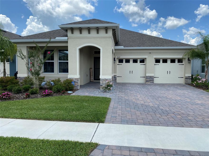 Your like new home is ready for you to move in. This rare 3 bedroom, 3 full bathroom and yes 3 car garage lake front home is only 1 year old and hardly ever lived in. Offering quartz counters, stainless appliances, high end tile, and many other wonderful features. You won't be disappointed. All information is intended to be accurate but is not guaranteed. ;Water: City