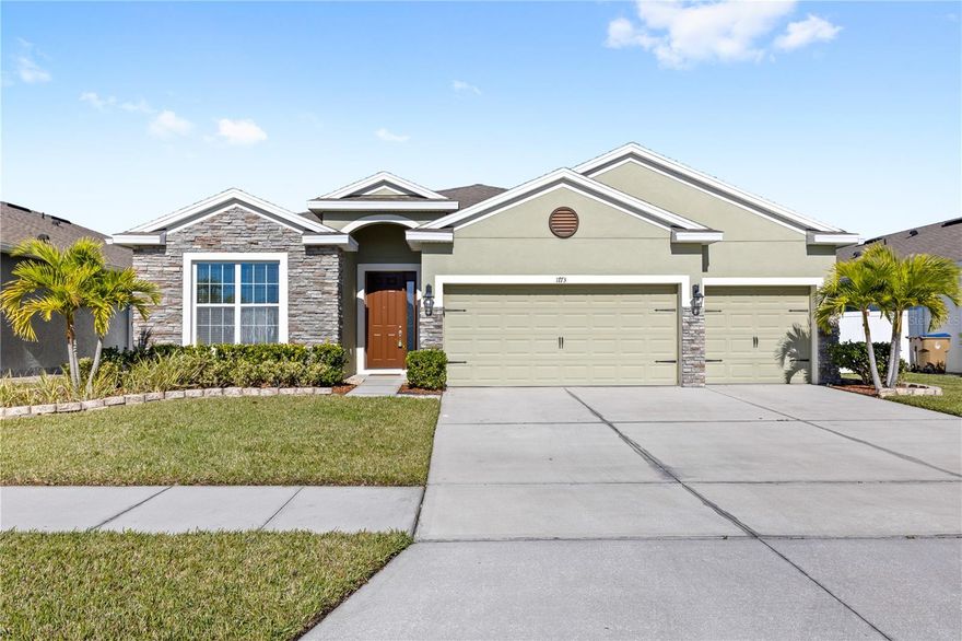 One or more photo(s) has been virtually staged. Welcome home to Kindred in Kissimmee - a charming community in an area primed for growth. Less than 10 minutes South of the new Neocity development sits this beautifully updated 4-bedroom, 3-bathroom single-family Destin model, which offers a spacious open concept, a thoughtfully designed floor plan, and incredible functionality for any homeowner. Stepping inside, this home boasts an oversized family room that connects to the kitchen and dining room seamlessly, a split floor-plan for the utmost privacy, an oversized primary en-suite with a walk-in closet, and 3 additional bedrooms. Upgraded light fixtures, ceiling fans throughout, and brand new interior paint greatly enhance the space, leaving little for you to do after moving in. This property is truly 'turn-key' at its finest. Sliding glass doors in the living room and a door off of the "pool bathroom" lead out to your private, screened lanai, allowing you to enjoy your view with no rear neighbors! Step outside to your spacious, fenced-in back yard and enjoy the sights. Here, there's ample space to install a pool, playground, fire pit and more; Or, enjoy the community amenities, including a zero-entry resort style pool, children's playground, tennis/pickleball courts, beach volleyball court, fitness center, clubhouse, cabanas, and more! Within a 10-minute commute, you'll have easy access to the new Neocity develoment and Neocity Academy, plus lake access and water sports at Lake Toho and East Lake Toho. Just 10-15 minutes removed from Florida's Turnpike, this home also keeps all that Orlando has to offer at your fingertips - Downtown Orlando, Orlando International Airport, Walt Disney World Resort, Universal Studios, and so much more. Contact us to schedule your private viewing today!