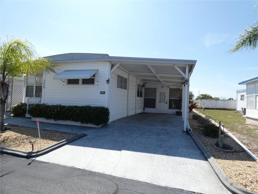 Affordable Florida living. (You Own the Land) (No Lot Rent Here) in an established 55+ gated community, this two-bedroom home offers a strong opportunity for seasonal residents or budget-conscious buyers. The property features a functional single-story layout with 2 bedrooms  & 2 bathrooms, no carpet throughout, Two Solid Sheds on the Property and additional flexible spaces including a sewing area, workshop, office area, and a bonus room, making it ideal for hobbies, storage, or working from home. The home includes a durable metal roof, adding long-term value and peace of mind. Per the county, this property is located in a non-flood zone, which may help reduce insurance costs and provides added confidence in ownership. Situated on its own parcel, this is not your typical lot-rent setup, offering more control and long-term value. With low annual taxes, the overall cost of ownership remains manageable. 
Located in Holiday with convenient access to major roads, shopping, dining, and nearby Gulf access, this property works well as a primary residence or seasonal retreat. Please view two videos: Tour 1 & Tour 2