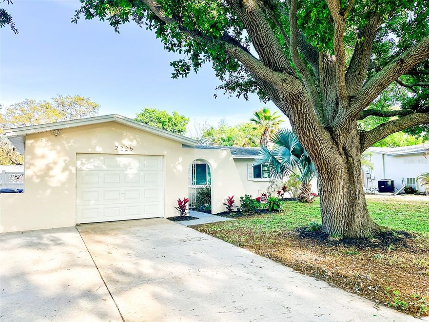 Welcome to this beautifully updated 3-bedroom, 2-bath block home with a 1-car garage, ideally located in the heart of mid-Pinellas County. Just minutes from a nearby park and city recreation center, and less than 5 miles to the beach, this home offers the perfect blend of convenience and Florida lifestyle. Inside, you’ll find a stunning new kitchen featuring modern cabinetry and elegant quartz countertops, along with updated bathrooms complete with new vanities. Major upgrades provide peace of mind, including NEW ROOF (install date 4/1/26)  all new windows within the last 3 years, new sliding glass doors (2026) a new HVAC system installed in 2024, fresh interior paint (2025), and new exterior paint (2026) and rear rain gutters (2025).  Enjoy outdoor living in the recently updated screened lanai; perfect for relaxing or entertaining year-round. Conveniently located close to shopping, restaurants, and everyday amenities, this move-in ready home is a fantastic opportunity to enjoy all that the area provides.