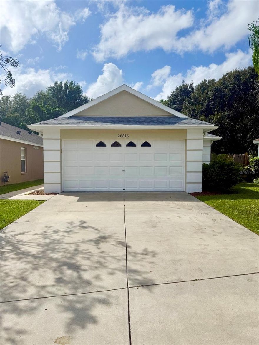 Welcome to your newly UPDATED home in this gated community of Wesley Chapel. Situated in the Wesley Brook community with a FULLY FENCED back yard, you'll enjoy the view of a conservation lot outside and spacious living areas that are perfect for both relaxation and entertaining guests inside. Location is key, and you'll be moments away from a diverse selection of restaurants & shopping. The Tampa Premium Outlets and The Grove are nearby, offering a variety of retail options. Additionally, the convenient access to I-75 makes commuting a breeze, with easy access to I-75, I-275, I-4, downtown and the airport. Don't miss this opportunity to make this inviting and beautifully updated home your own. $150 admin fee due prior to move in.