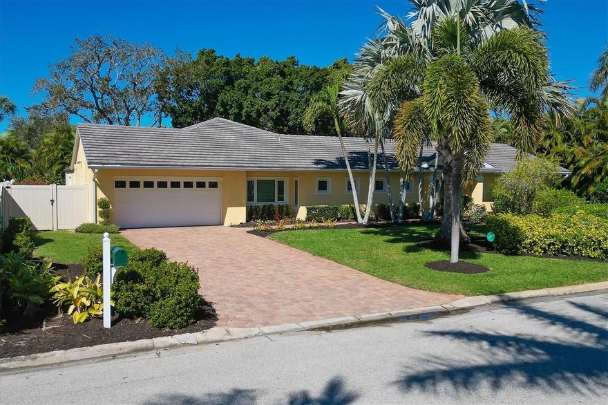 Bird Key is one of the most desirable areas to live in Sarasota. Its proximity to downtown, Lido Beach and St. Armands Circle is fantastic, 
Georgeous home, you will notice the pride of ownership throughout the house. Great open floor plan, sliders accessible to the pool from the living room and the kitchen, is ideal for entertaining. Gourmet kitchen features a large 9’1/2 center island, induction cooktop, stainless steel appliances, custom wood cabinetry and ample storage. The master bedroom has an updated bathroom with soaking tub and separate shower, walking closet, three other double closets, and french doors to the pool area. A generous second bedroom accomodates a king size bed with french doors to the pool as well. A huge 3rd bedroom with cathedral ceiling, a private bath for your guests, and french doors to the backyard. The backyard is completely fenced in. Majestic trees illuminated at night create a peaceful environment. This residential island has its own optional Bird Key Yacht Club, tennis courts, swimming pool, fitness room, social scene, boat slips, marina, indoor and outdoor dining.