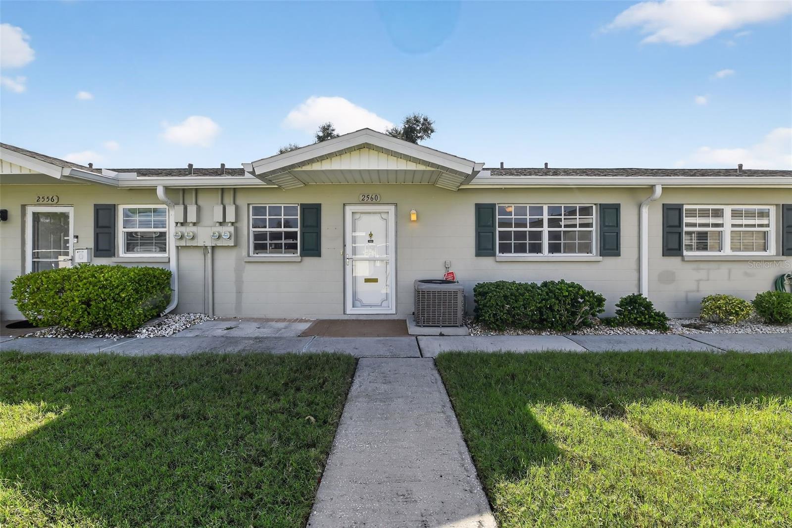 Move-in ready 2/2 condo in a well-established 55+ community in Sarasota! Amazing location with easy access to I-75 and University Town Center with plenty of shops and restaurants. This unit features new windows and exterior doors (2022), AC (2021), and roof (2021), plus a deeded covered parking space. Enjoy a vibrant, active lifestyle with a solar-heated community pool, shuffleboard courts, and an on-site handyman available 25 hours a week for community repairs. The HOA fee covers cable TV, exterior maintenance, pest control, sewer, trash, and water—making for worry-free living. This friendly community offers plenty of social activities, giving you the perfect blend of relaxation and connection. Come see this home today you'll love what it has to offer!