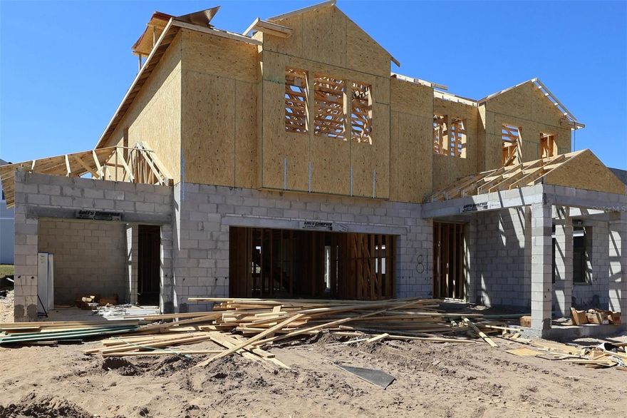 Under Construction. This large, two-story, 3,918 square foot home features with 5 bedrooms, 3 bathrooms, and a 4-car garage.

The home offers a formal dining room, guest room, and open-concept kitchen, family room, and nook on the first floor. The kitchen features a large center island, a breakfast area, a butler's pantry, and panoramic views of the family room, lanai, and outdoor area. Located in the back corner is a guest suite conveniently located next to the pool bath.

On the second floor is a huge loft, an owner's suite with oversized windows, a spa-like bathroom with two vanities, a shower, a separate tub, and a large walk-in closet. Additional bedrooms—each with their own walk-in closet—provide plenty of space and privacy for friends and family.

Contact us today to learn more information or to schedule a tour!