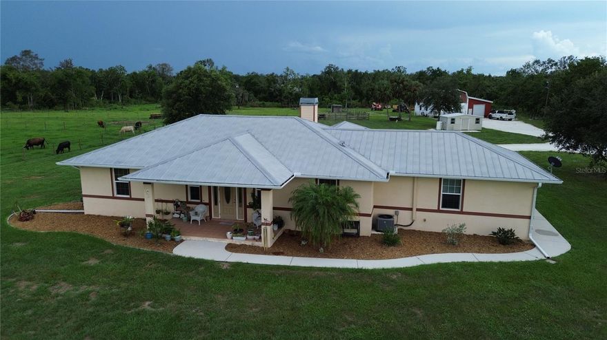 Beautiful 10 acre farm, located just off of Kings Hwy. Functional cow farm, with several paddocks.  Two wells on the property, one to serve the house, the other to serve the animals.  Wonderful home, located deep in the property to ensure privacy.  Sit on the back porch and enjoy peace and quite.  The workshop is amazing.  You may not see another workshop structure in the county so solid.  New doors, and well built.  Was previously used to service tractors and farm equipment.  This size of ranch is hard to find and sells quickly, book an appointment to see it today.