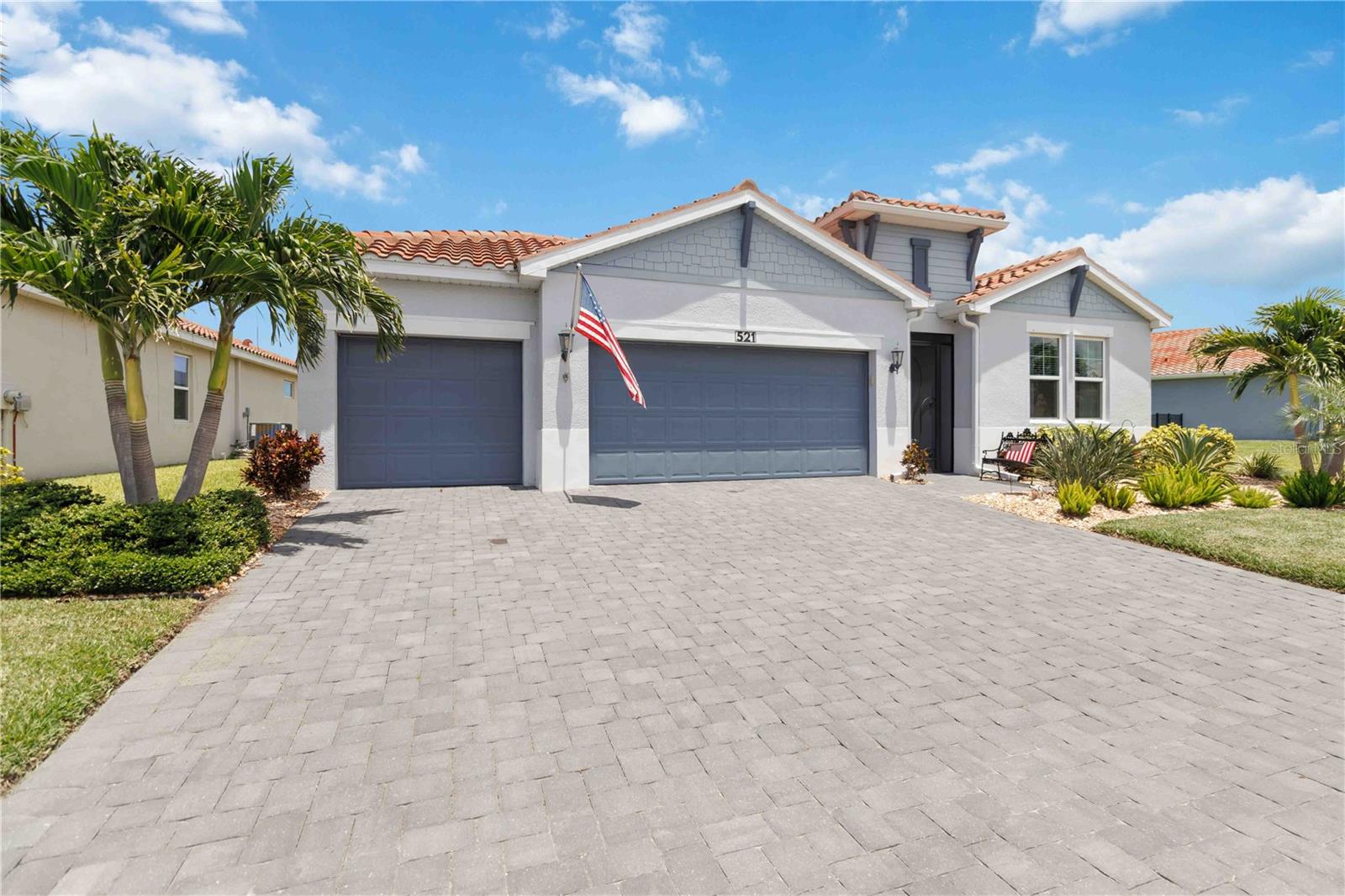 Welcome to your dream home! This beautifully maintained 4-bedroom, 3-bathroom residence offers the perfect blend of luxury, comfort, and peace of mind. Located in a quiet, gated community with low HOA fees, along with solar panels helping you save significantly on utility bills, this home is ideal for anyone seeking a serene lifestyle with high-end features. Step inside and be greeted by an open-concept floor plan filled with natural light while the spacious kitchen and living areas flow effortlessly, perfect for entertaining or relaxing with loved ones. The bonus room offers space for either a dining area or office. The hurricane impact-resistant windows provide safety and energy efficiency while showcasing breathtaking pond views from the main living spaces and primary suite. Enjoy Florida living at its finest with your private saltwater pool and spa, ideal for year-round enjoyment. Whether you're soaking in the hot tub under the stars or hosting summer pool parties, this outdoor space is a true retreat.
Additional features include: 3-car garage for plenty of storage and parking. Split-bedroom layout for added privacy. Lush landscaping and curb appeal. With no CDD fees and low HOA dues, this community offers an array of amenities, including a sparkling pool, fitness center, pickleball courts, and bocce ball courts, catering to your active lifestyle. Conveniently located close to shopping, dining, and top-rated beaches. Don't miss the chance to own this exceptional home in one of the area's most desirable neighborhoods. Schedule your private showing today!