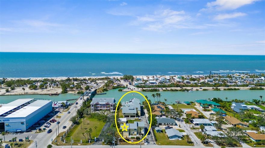 ANOTHER GREAT PRICE ADJUSTMENT! TURNKEY MOVE-IN or RENTAL READY BEACH CONDO in the Heart of Nokomis Beach awaits you! Just over the bridge from the stunning shoreline of Nokomis Beach, this waterfront gated condominium offers an unparalleled coastal lifestyle with picturesque waterfront pool, a large, covered cabana, the perfect blend of relaxation & adventure. One Block Walk to Sunsets on the beach, Waterfront dining & Tiki Bars with Live Music daily! A few more blocks gets you a Front Row Seat of the VENICE INLET & THE North Jetty Park. 
End unit condo with 2 bedrooms & 2 bathrooms, Open Great Room Floor plan, large bonus/flex room plus laundry on 1st level, & 3 covered parking spots! This end-unit condo features soaring vaulted ceilings, sunset-facing balcony, & large windows in every room allowing the beautiful Floria light to shine inside! Updates include luxury vinyl flooring, plush carpeting in the bedrooms, plantation shutters, & custom solid wood cabinetry with 45-inch pull-out shelves, granite countertops & stainless-steel appliances. The expansive loft-style master suite on the third level spans an impressive 522 square feet, offering a 17x19 bedroom, dual sinks, a garden tub, a separate shower, a commode room, & an oversized walk-in closet. The generously sized guest suite is located on the main living level & features a private bathroom that also connects to the front hallway for added convenience. 
Large Bonus Room on the Ground floor includes the spacious laundry room with, full size double sink, cabinetry, long counter-top & sliding glass doors to the lawn area. Is perfect for possible 3rd bedroom, game room, art room, setting up a private Grill Area off the sliding glass doors, storage for bike/kayak, beach gear, golf cart, or whatever you need!
The true magic of this condo lies in the surroundings. Hear & see Gulf breezes, rhythmic waves, water birds in flight, glimpses of dolphin, manatee, parades of boats ranging from run-abouts to yachts over 100 feet, & as the days end the sky explodes in rotating colors as the sun sets. 
Embrace the beach lifestyle with a golf cart, bicycle, or simply walking to everyday conveniences. Ten minutes to Historic Downtown Venice Island with boutique shopping, dining, live music, farmers' market, & much more. Find more adventure, take a short trip to the world-famous Siesta Key or downtown Sarasota. 
Notably, Nokomis Beach & Casey Key stand out as the only beach village in the region free from high-rises & traffic congestion. With a direct expressway connecting Tamiami Trail to I-75, access to the interstate & nearby airports is effortless. 
This incredible location offers an unmatched blend of natural beauty, an easygoing lifestyle, & endless opportunity for outdoor fun. Whether you’re looking to invest, enjoy, or both, this is the perfect place to call home. Take long walks along the shore, collect shark teeth & seashells, go fishing, enjoy water sports, or simply relax & take in the breathtaking scenery. Nokomis Beach is not Just a Place, but a State-of-Mind & Life is Short—So Buy the Beach House! Lastly, there may be an opportunity to rent or buy one of the assigned boat slips that are not being used!