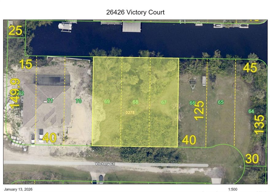 Oversized Waterfront Residential Single Family building lot on a cul-de-sac providing direct access to the Peace River. NOT in the Scrub Jay Boundary area. Harbour Heights is a non-deed restricted waterfront community of Punta Gorda without the expense of a Homeowners Association. The Charlotte Harbor Water Association has recently completed updating the existing water distribution system with new piping in the community with no expense to the property owner. Nearby is the 8-acre Harbour Heights Park maintained by Charlotte County, providing a public boat ramp, day docks, playground, pavilion and barbecue areas, basketball, shuffleboard, lighted tennis/pickle ball courts, horseshoes, and a butterfly garden. Boat ramp provides access to the Peace River, the Blueway Trails, Charlotte Harbor and the Gulf of America. Just a 15 minute drive to the Punta Gorda Airport (PGD). Golf, restaurants, schools, medical, churches and shopping are all nearby. A short distance to I-75 at exit 167 affords easy access to historic downtown Punta Gorda/Fort Myers/Naples to the south and North Port/Venice/Sarasota to the north.