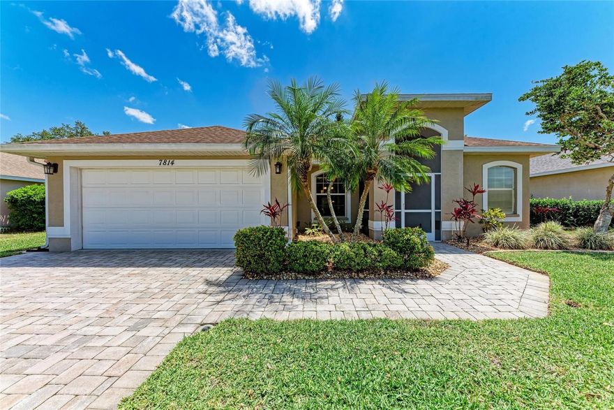 Welcome to this stunning, move-in ready home located in the desirable Creekwood subdivision. Offering low HOA fees and a host of community amenities—including a pool, tennis courts, basketball and volleyball courts—this home blends comfort, convenience, and Florida charm. Enjoy your own private oasis with a screened-in, heated saltwater pool, ideal for relaxing or entertaining year-round. The exterior also features a paver driveway, generator transfer switch, and a newer roof (replaced just 7 years ago). The garage floor has been finished for added utility and style, and the home has been outfitted with hurricane shutters for added protection and peace of mind. Inside, you’ll love the upgraded kitchen featuring custom cabinets, beautiful countertops, and thoughtful extras like pull-out shelves and soft-close drawers—perfect for both everyday living and entertaining. With 1,931 square feet living space, including a bright and versatile 222sq ft Florida room. The home boasts a spacious, open layout with abundant natural light and quality finishes throughout. The kitchen flows into a cozy family room featuring a modern electric fireplace mounted on the wall, adding warmth and ambiance with the push of a button. Don’t miss this opportunity to own a meticulously cared-for home in one of Bradenton’s most well-kept neighborhoods. Schedule your private tour today!