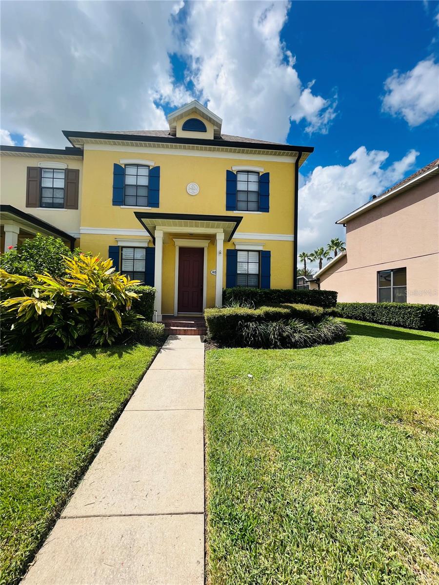 Charming 3 Bedroom, 2.5 Bathroom, 2 Car Garage End Unit Townhome offers Primary Bedroom on the 1st Floor, Dining Room, Living Room, Open Kitchen with Appliances Included: Refrigerator, Stove, Microwave and Dishwasher. Primary Bathroom features Dual Sinks. Tile and Carpet Flooring throughout. Laundry Located on the 1st Floor with Washer and Dryer Included. Fenced Open Patio Courtyard. The Community is located directly adjacent to the Village of Hunter's Creek Shopping Center. Only a few minutes to Florida Turnpike and 417. Very Close to Great Restaurants, Shopping and Entertainment, Theme Parks and Excellent Schools. Community Playground, Community Pool & Clubhouse Steps Away. Ask how you may apply for this property online.