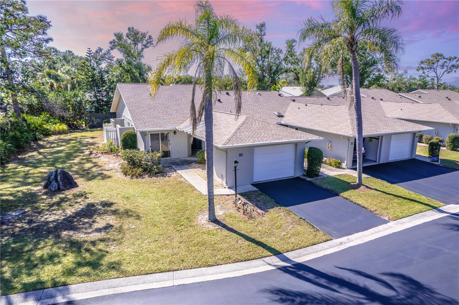 A great new price on this charming, turn-key furnished Villa in the Pinebrook Lake Club. This 2 bed 2 bath villa with a den that could be bedroom 3 is the perfect seasonal home with a one car attached garage and features a solarium to bring in more Florida sunshine. There is a den/study that can be used as a third bedroom. Both the den and master bedroom have access to a private enclosed outdoor area. You will enjoy the large screened lanai and this home is an end unit so it offers peaceful serenity as well. This home has been lovingly maintained and boasts a new roof and freshly painted exterior. Situated across the street from the Venice Fitness Trail and The Venice Well Field Recreation Area you also have great access to the interstate as well as area dining and shopping. A kayakers dream location with a private boat launch on Curry Creek and you are just minutes from Venice beach. Just steps from the clubhouse and community pool, this one checks all of the right boxes, make this your piece of Paradise.