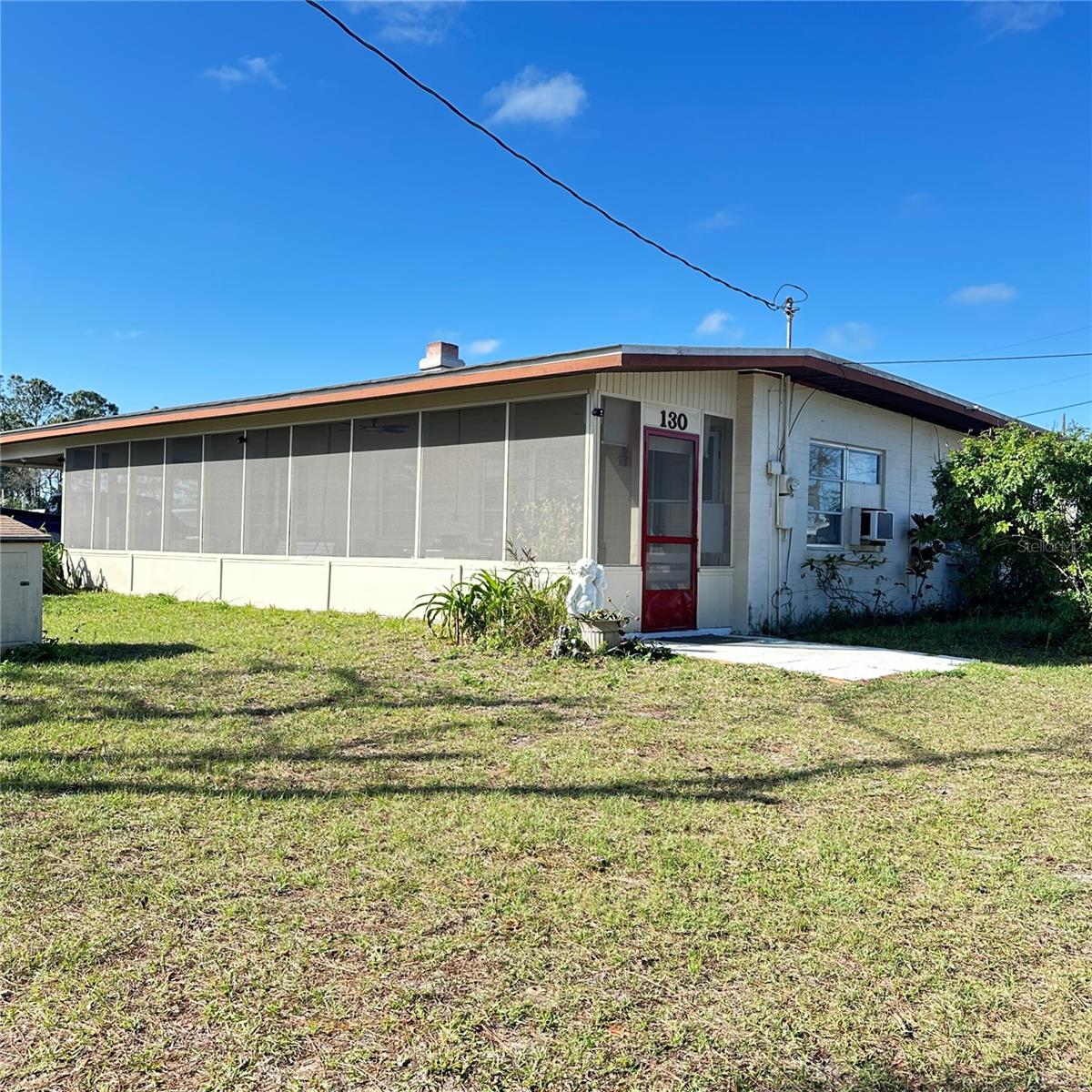 PRICE IMPROVEMENT - NOW LISTED BELOW APPRAISED VALUE!!!!!
Nestled on a spacious .24 acre lot, this 2 bedroom, 1 bathroom home offers a golden opportunity for investors. Built in 1955, the 950 sq ft residence features sturdy block construction, a cozy fire place, and a carport with screened porch. while the home requires updates, it's solid foundation provides a perfect canvas for transformation. The properties MH-5 zoning allows for mobile home placement, offering flexibility for redevelopment. Situated on a quiet dead-end street with NO HOA restrictions, this property ensures privacy and freedom. It's conveniently located near shopping, dining, and Florida's beautiful coastline, enhancing its appeal for potential renters, future winter home or future homeowners.