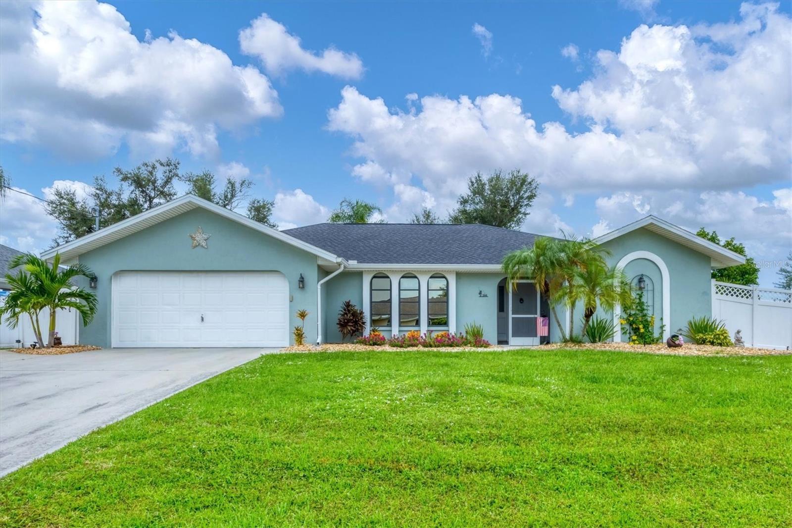 This beautifully maintained 3-bedroom, 2-bathroom pool home offers the perfect blend of comfort and Florida lifestyle living. Nestled on a serene canal, the property provides both privacy and relaxing water views.
Step inside to a bright and inviting interior featuring multiple living areas with vaulted ceilings, tile flooring, and plenty of natural light. The galley-style kitchen is well-appointed with granite countertops, updated cabinetry, stainless steel appliances, and a convenient pass-through window to the lanai. A separate dining area and breakfast bar provide space for casual meals or entertaining. The laundry room is located just off the kitchen for everyday convenience.
The primary suite is a private retreat, offering two walk-in closets, sliding glass doors with direct access to the pool area, and an en suite bathroom complete with a soaking tub, dual vanities, and a separate walk-in shower. Two additional bedrooms and a full bathroom allow plenty of space for guests or a home office.
Enjoy outdoor living at its best with a screened-in lanai that seamlessly connects to the spacious pool deck. Whether relaxing by the pool or entertaining, you’ll appreciate the partially fenced yard and peaceful canal views.
Located in the desirable Rotonda West community, this home offers access to five championship golf courses and is just a short drive to Gulf beaches, boating, fishing, dining, and entertainment.
Don’t miss your opportunity to own this waterfront pool home in one of Southwest Florida’s most sought-after communities. Schedule your private showing today!