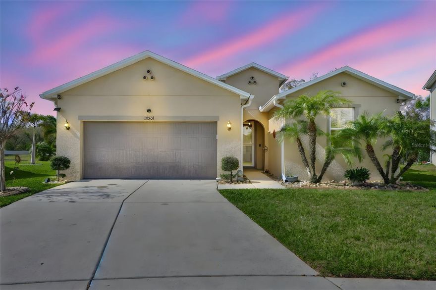 Impeccably maintained heated pool home featuring three bedrooms, including two primary suites, located in the heart of Riverview with excellent access to the I-75 and US-301 corridor. This one-owner home sits on a peaceful oversized pie-shaped conservation lot with no backyard neighbors, offering both privacy and space.  Morning sun: front of the house / driveway  Afternoon & sunset sun: backyard / lanai / pool area. Enter through the impressive 8-foot front door into a spacious foyer that opens to a light-filled open floor plan with 9-foot ceilings and elegant finishes throughout. The large family room features crown molding, built-in surround sound with two interior speakers, and an 8-foot sliding glass door that leads to the outdoor living area. Step outside to your private heated pool with an expansive 44x27 screened lanai, beautiful brick pavers, and an additional pavered area perfect for outdoor grilling and entertaining. The lanai also features surround sound speakers and a wall-mounted outdoor TV that conveys with the home, creating the perfect space for relaxing or hosting guests while enjoying Florida outdoor living. The kitchen is designed for both function and style and offers quartz countertops, a large island with seating, abundant 36-inch cabinets with crown molding, soft-close drawers, cabinet pullouts, pendant lighting, a single bowl stainless steel sink, stainless steel appliances, and a Culligan water softener. The spacious dining area and extended eat-in kitchen provide plenty of room for gatherings and everyday living. The primary suite features ceramic tile flooring, a large 13x6 walk-in closet, raised quartz dual vanities, a linen closet, upgraded tile, and a frameless walk-in shower. The second primary suite also offers a spacious bathroom with quartz dual vanities, a linen closet, and a frameless walk-in shower. The third bedroom features high-quality carpet and is located near a full bathroom with a quartz countertop for added privacy. Additional features include ceramic tile throughout the main living areas, upgraded lighting fixtures and ceiling fans throughout the home, and a separate laundry room with Samsung washer and dryer that convey with the home. The two-car garage features epoxy flooring, keypad entry, and large overhead storage racks. The home is fully fenced for privacy and includes a Nest thermostat, Ring doorbell, four outdoor cameras, ADT window sensors, floor outlets in the living room, irrigation in the front and back yard, concrete landscape curbing, full gutters, hurricane shutters, existing pool equipment, Culligan water softener, and hot water heater. Located in a community with low HOA, no CDD, and a neighborhood pool, this move-in ready home offers the perfect combination of upgrades, privacy, and convenience. **Ask us about our Preferred Lender Incentive available where you could save thousands $$$** Schedule your showing today.