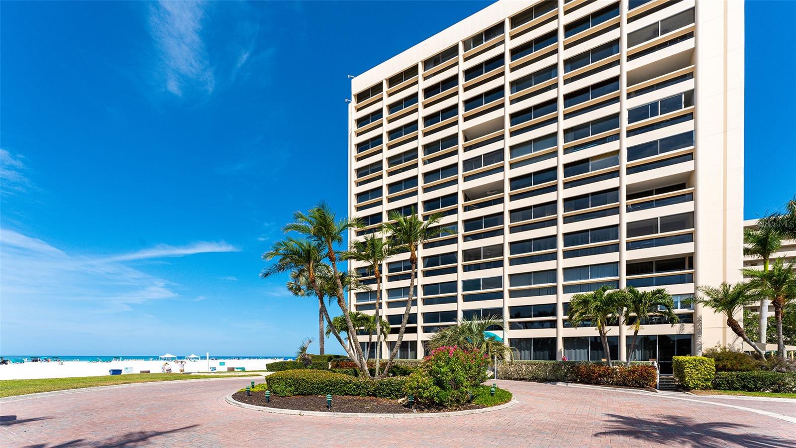 BREATHTAKING amazing Gulf of Mexico views and ONCE IN A LIFETIME OPPORTUNITY for this ONE-OF-A-KIND condominium residence in the desirable Gulffront Tower building in the Palm Bay Club on the island of Siesta Key. The current owners combined a 2BR unit with the adjacent 1BR unit and redesigned it to create a fabulous 2-bedroom plus den/study, which could be converted to a third bedroom. On the desirable southwest corner of the fifth floor, walls of glass allow for dramatic panoramic beach views. Every room has stunning views of the wide, white quartz-sand beach of #1 Siesta Key beach and the azure Gulf of Mexico. The spacious, light-filled living room has marble floors with a separate dining area. In the kitchen you will find a Subzero refrigerator, an eat-at breakfast bar, ample storage, a pantry room and a view overlooking the beach as you prepare your meals. The owner's suite boasts French doors, a sitting room, a boudoir bathroom with jetted tub, grass cloth wallcoverings and a view looking south at the beach. The guest bedroom is private with an incredible Gulf of Mexico view and ensuite bathroom. The study could be converted back to a third bedroom but currently has a wet bar, many built-ins, work desk and amazing views. This residence includes a powder room, 2 air conditioners, 2 water heaters, newer washer/dryer, surround sound, turnkey furnished and is just waiting for your personal touch and update to make it your own. Resort amenities include private deeded access to white-sand beaches and beach chairs, two heated swimming pools (one beachside), large hot tub overlooking the Intracoastal waterway, barbecue grills, fishing pier, lighted tennis & pickleball courts, fitness center, complimentary wifi and 24-hour security. EXCELLENT RENTAL POTENTIAL as the Palm Bay Club offers an upscale rental program with a 3-day minimum rental policy which is an attractive opportunity as an investment, winter retreat or primary residence. Enjoy the island lifestyle only minutes from the boutiques, fun restaurants and entertainment in Siesta Village and a short drive to museums, theater, art galleries & restaurants in downtown Sarasota.