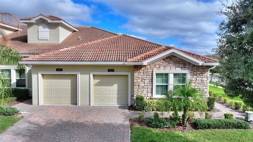 Discover resort-style living at its finest in this beautifully appointed 2-bedroom, 2-bathroom end-unit villa located in the highly sought-after ChampionsGate Country Club. This exceptional home includes a FULL GOLF MEMBERSHIP in the HOA! ChampionsGate Country Club offers unparalleled access to world-class amenities and championship fairways. This beautiful home is ideally situated across from the OWNERS ONLY North Pool

Designed with both style and function in mind, the villa features ceramic tile floors, quartz countertops, 42-inch cabinetry, and stainless steel appliances, creating a modern and inviting living space. Being an end unit, natural light pours in, enhancing the spacious and airy feel throughout.

The community blends resort-style luxury with true country club living, offering an impressive lineup of amenities: golf, tennis, pickleball, sand volleyball, multiple pools, fitness facilities, and on-site restaurants. Whether you’re seeking a primary residence or a second home, this villa delivers an unmatched lifestyle in one of Central Florida’s most desirable communities. This home places you moments from everything that makes ChampionsGate a premier destination—theme parks, shopping, dining, and year-round entertainment. This is NOT ZONED FOR SHORT-TERM RENTAL USE.