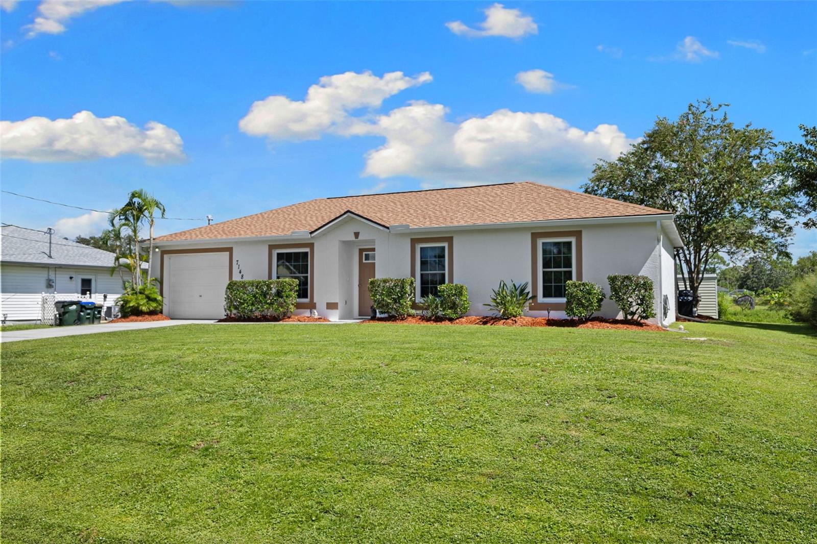 Your Poolside Florida Life Starts Here! Saltwater, Sunsets & Stress-Free Living. Imagine starting your mornings with coffee by your sparkling saltwater pool, sunshine warming your skin, and not a care in the world. This move-in-ready 3-bedroom, 2-bath retreat in North Port isn’t just a home — it’s the gateway to the life you’ve been dreaming of. With brand-new hurricane impact windows for peace of mind, a 2022 roof ready for years ahead, and a modern granite kitchen perfect for hosting friends, every detail has been prepared so you can focus on what matters: enjoying life. From here, it’s a short drive to sandy beaches, pristine golf courses, and vibrant local dining. When you’re done, return to your private lanai, kick off your sandals, and let the warm evening breeze remind you — this is why you moved to Florida. Call today to see how quickly you can be living this life. Homes like this don’t wait.