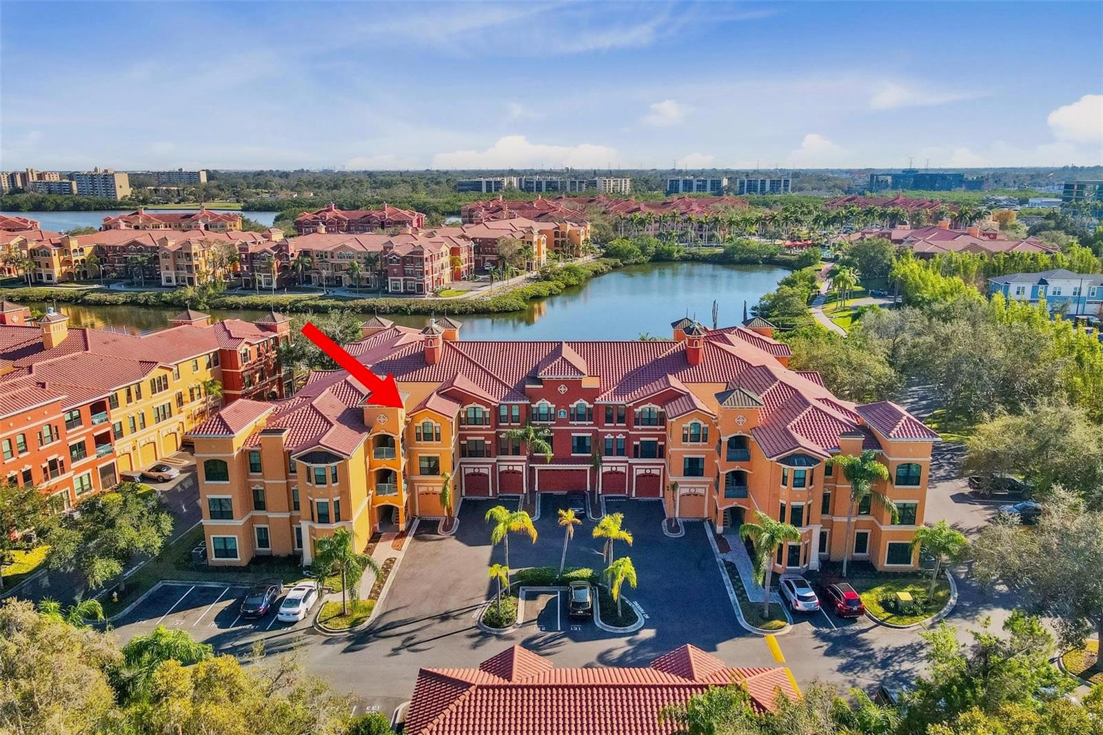 Welcome to The Grand Bellagio—Waterfront Living on Old Tampa Bay! This move-in-ready 3rd-floor condo offers 2 bedrooms and 2 bathrooms in a spacious split floorplan. The open kitchen features stainless steel appliances, a gas range, and a granite bar top that connects seamlessly to the living room. Both bedrooms are primary-sized with ensuite baths and walk-in closets. Additional highlights include plantation shutters, solid-surface counters, a full-sized laundry room, and recent upgrades: a new roof (2023) and an HVAC system (2021). The Grand Bellagio provides resort-style amenities: private marina with boat slips, community kayaks, a 1.5-mile waterfront trail, heated pool with cabanas, hot tub, sauna, 24/7 fitness center, dog park, grills, billiards, volleyball, and tennis courts. Security is offered with a 24-hour guard gate. Conveniently located just 4.7 miles from St. Pete–Clearwater International Airport and close to shopping, dining, schools, and Gulf beaches, this property offers the perfect blend of luxury and convenience.