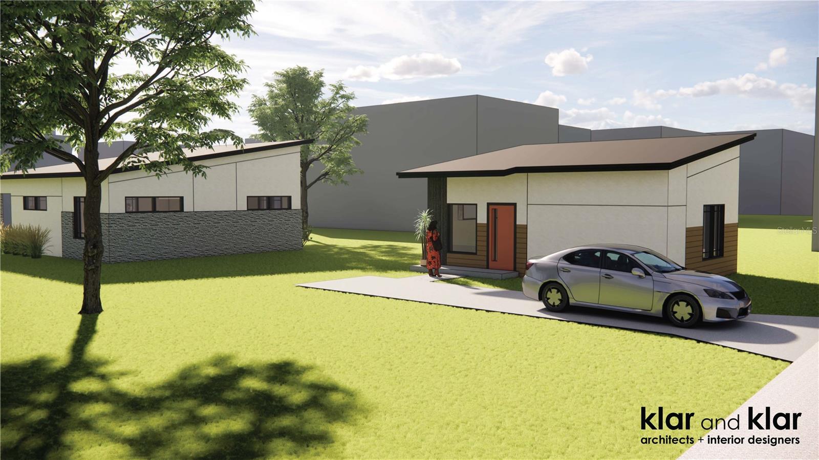 Under Construction. EXCEPTIONAL INCOME OPPORTUNITY OR FLEXIBLE LIVING SPACE. This thoughtfully designed new construction offers a spacious 2-bedroom, 2-bathroom primary residence alongside a detached 1-bedroom, 1-bathroom accessory dwelling unit (ADU). It's ideal for rental income, multigenerational living, a home office or guest house. The MAIN HOME is approximately 1,000 sq. ft. featuring soaring ceilings, vinyl plank and tile flooring throughout, and a beautifully appointed kitchen, with an island, granite countertops and stainless-steel appliances. The master suite has a beautiful walk-in shower. There are in-unit laundry connections for your added convenience. The ADU offers its own entrance, kitchen, bathroom, and living area. It's approximately 500 sq. ft. of stylish living space, also showcasing high ceilings, vinyl and tile flooring, a full kitchen and in-unit laundry connections. These homes are constructed with your safety in mind, built with durable block construction, a metal roof and foam-insulated roofing. Both units include impact-resistant windows and energy-efficient upgrades throughout. Completion Date: Scheduled for delivery in October 2025.