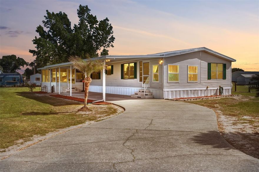 Tucked away on a peaceful half-acre, this well-cared-for home offers the perfect blend of comfort, space, and quiet living—just minutes from Historic Downtown Arcadia. From the moment you arrive, the large covered and screened front porch invites you to slow down and enjoy the surroundings.

Inside, the layout is both practical and flexible, featuring two generously sized bedrooms plus a third room that can easily serve as an additional bedroom, office, or hobby space. The primary suite is complemented by its own den/office area, creating a private retreat within the home. An enclosed Florida room adds even more living space, perfect for relaxing year-round.

Built to last, the home features a durable metal roof and has proven its strength through past storms. An attached storage area with electricity provides added convenience for tools, projects, or extra storage. Outside, you’ll find a cozy fire pit—ideal for quiet evenings under the stars.

If you’re looking for a move-in ready home that offers peaceful living without sacrificing proximity to town, this one is well worth a look.