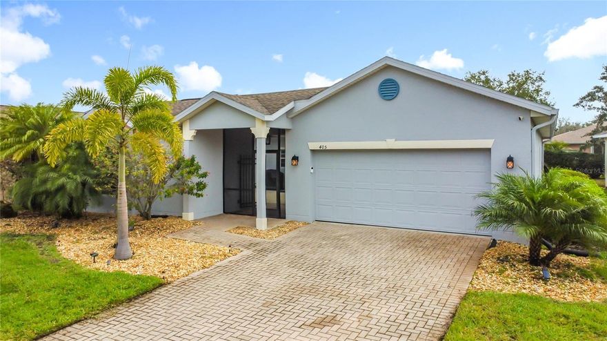 Perfect as your primary residence or vacation home. This beautifully maintained 3-bedroom, 3-bathroom property is in the sought-after
community of Solivita. This home offers versatility and charm — including a separate in-law suite for added privacy or rental income potential.
Step into a welcoming screened courtyard — a serene space ideal for plant enthusiasts or soaking up the Florida sun. Inside, you'll find a spacious open layout with subtle architectural touches that enhance the flow of the home. The living area opens to a modern kitchen, complete with sleek appliances, elegant cabinetry, and a stylish breakfast bar — perfect for entertaining. The primary suite features two generous walk-in closets with built-in shelving and a private en suite bathroom. Step through sliding glass doors to relax in the bright, covered rear porch — the perfect spot to unwind or entertain outdoors. Solivita is an active adult 55+ community located in Kissimmee, Florida. It is approximately 50 minutes from Disney World & the Orlando International Airport. Enjoy your active years in this piece of paradise. Solivita's amenities include: - a manicured SOFTBALL diamond & field - 36 holes of CHAMPIONSHIP GOLF that can be played by joining the Stonegate Golf Club or paying as you go - 2 STATE of the Art AMENITY centers with updated exercise equipment, yoga studio & meeting rooms - 3 restaurants - 14 HEATED POOLS - 17PICKLEBALL courts - 9 TENNIS courts - 4 BOCCE BALL courts - 4 SHUFFLEBOARD courts - 3 HORSESHOE pits - a BILLIARDS room - miles of bike 
paths - 2 DOG PARKS (Small & Large Dogs) - Corn Hole - Tot Lot PLAYGROUND - COMMUNITY GARDEN - over 250 resident clubs. The HOA: * 
maintains the LANDSCAPING & IRRIGATION systems in the common areas as well as at individual home sites - Maintains the roads throughout the community - PROVIDES SECURITY with gate guards and mobile patrols, including the Polk County Sheriff - allows AUTOMATED GATE ACCESS for residents via license plate readers - provides residents with Fiber Optic Internet & TV service. * Poinciana Lakes Plaza is a MAJOR NEW SHOPPING CENTER open directly across from the Solivita Main Gate, next to the HCA Poinciana Hospital. The Shopping Center features Sprouts Grocery, TJ MAXX, Ross, Burlington, Rack Room Shoes, 5 Below, Ulta, Outback, First Watch, 5 Guys, Urgent Care, Dentist, TD Bank, Petco, Hair Cuttery, Encore Nails & Spa, Coldstone Creamery & more*** Ask for the limited-time incentives