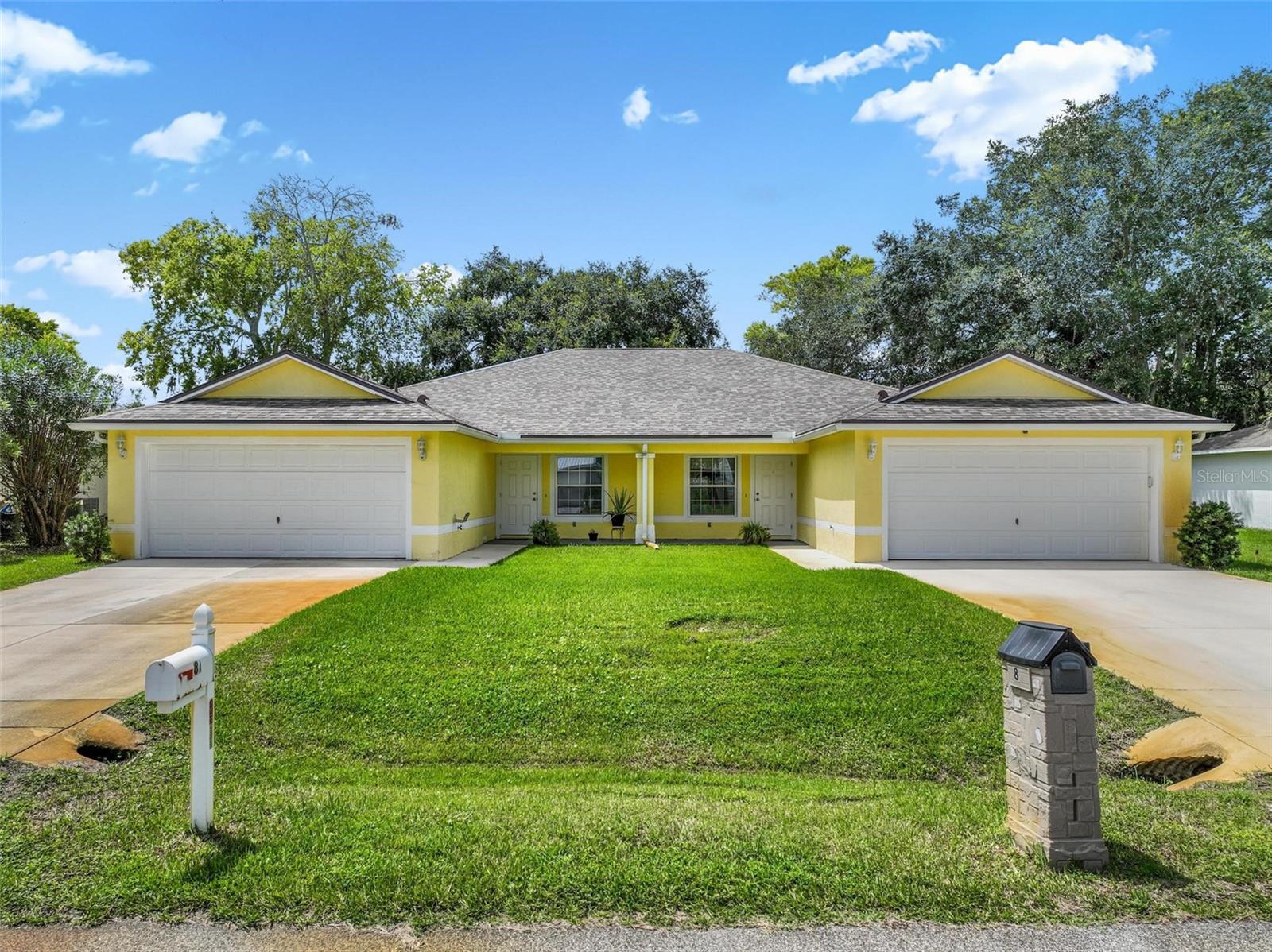 Come take a tour of this beautiful Duplex that's located in the very desired Palm Harbor Community of Palm Coast. This Duplex features in each unit, 3 Bedrooms/2 Full Bathrooms. Each unit has 1400 Sqft of heated area with a screened in Lanai and a 2 car Garage each side and the Roof was replace in 2020. This Duplex is conveniently located to a very well know Park, James F. Holland Memorial Park, minutes away to Supermarkets, Pharmacies, Gas Stations, Banks, Restaurants, approximately 15 minutes to Flagler Beach or Matanzas Beach, approximately 1 hour 30 minutes to Jacksonville Airport, Orlando Airport, Disney, Universal Studios and approximately 30 minutes to St. Augustine. This is a must see home so make your appointment today!!!!!!