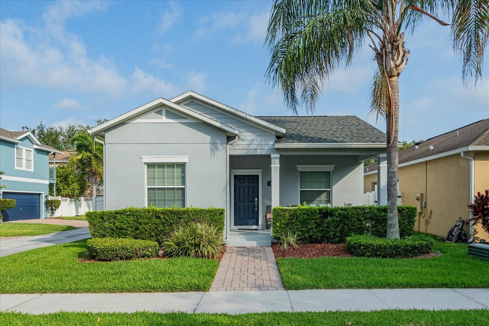 NEW ROOF, NEW A/C, NEW FLOORS, NEW INTERIOR AND EXTERIOR PAINT!!! Welcome home to the beautiful community of Independence in Winter Garden. This 3 Bedroom, 2 Bathroom home features a wonderful floor plan. As you enter you notice the front porch which has room for seating as well as the screened-in back porch with a built-in grill with gorgeous granite countertops. This Open concept is perfect for hosting gatherings, the kitchen with granite counter tops and solid wood cabinets and breakfast bar open to the living and dining area to make this simple elegant entertaining. The primary bedroom features a custom closet while the primary bathroom has dual sinks and a separate shower. The backyard is fenced with vinyl fencing. Conveniently located across the street to the community's private boat ramp, providing access to Lake Hancock. Independence Elementary is right across the street and Bridgewater Middle School is a short bike ride away. The Roof was replaced in 2023, and exterior was freshly painted in 2022. Roughly a 7-minute drive will bring you to Walt Disney World Resort, while just 1.5 miles is Publix, Walmart and various Dining options in Hamlin. Easy access to the 429, the 408 and the Turnpike makes it easy to navigate the city. HOA includes cable, internet plus amenities of the community include 2 community pools, tennis, basketball courts, multiple playgrounds, 2 Work-out facilities as well as walking and biking paths. Independence also hosts fantastic community events that bring the neighborhood together. Welcome Home!