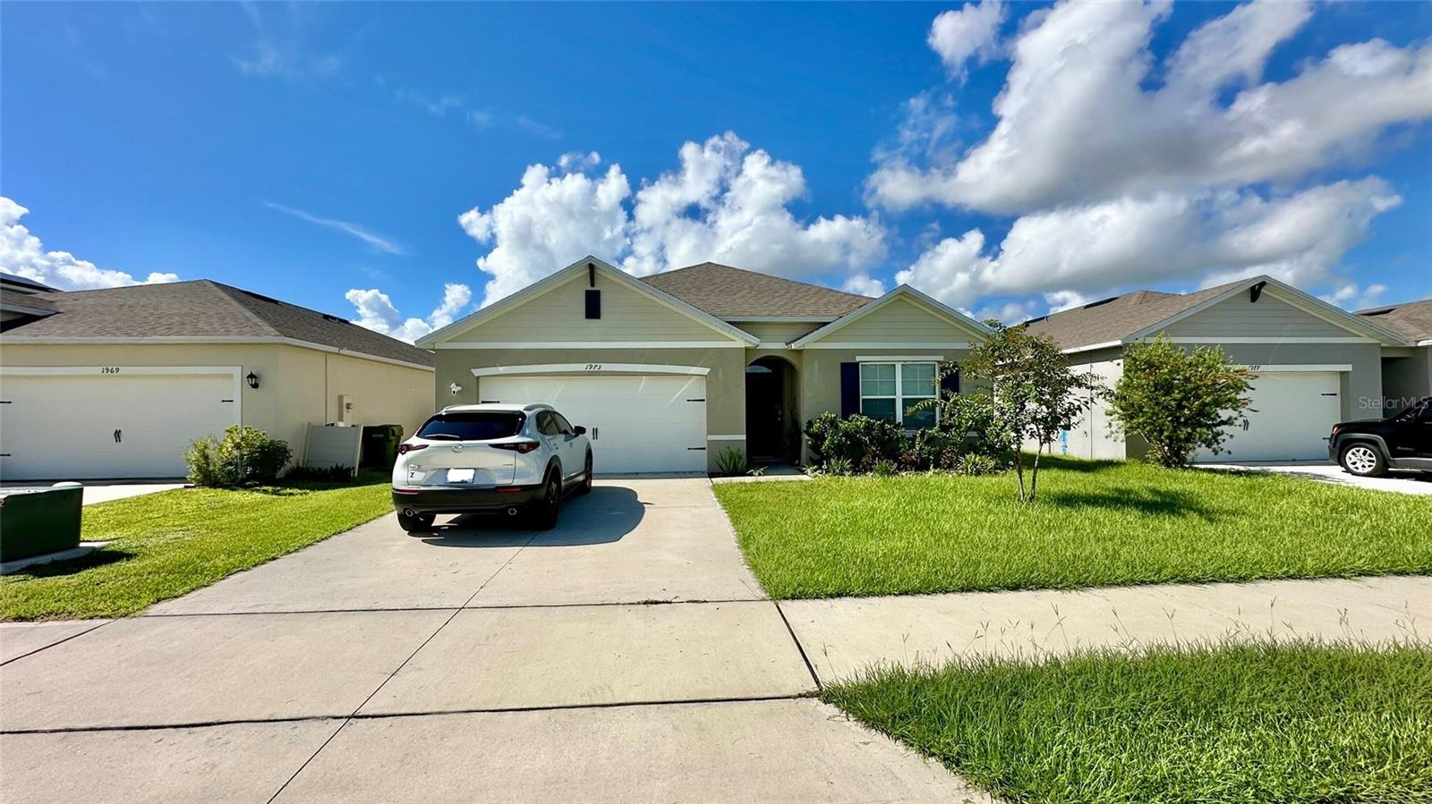 Fully paid solar panels with electric bills capped at approx. $30/month an excellent family budget saver! Spacious 4-bedroom, 2-bath home in the desirable Villamar community, just 10 minutes from LEGOLAND. Features include a fenced backyard, whole house water filtration system. Community amenities include a pool, playground, and walking trails. Conveniently located near schools, shopping, dining, and major highways.