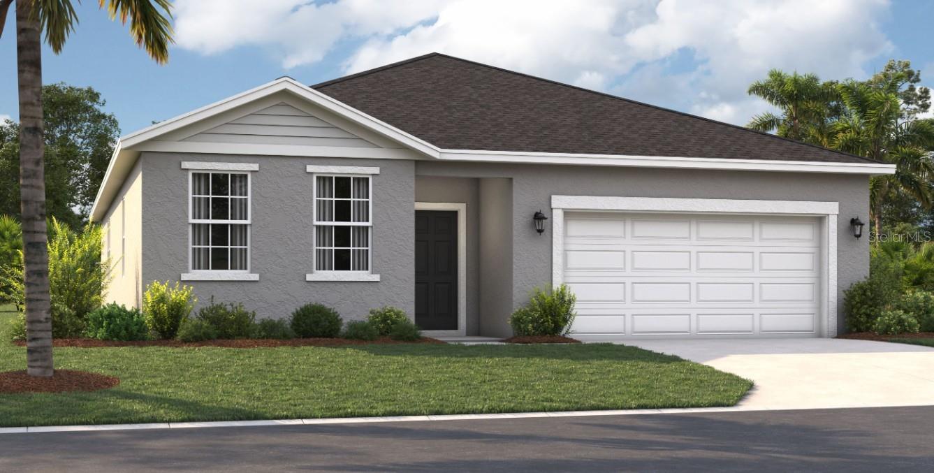 One or more photo(s) has been virtually staged. Under Construction. Experience the convenience and accessibility of this incredible location. Located off Florida's Turnpike, enjoy easy access to downtown Leesburg, Orlando, and the Mount Dora area. Running errands or grocery shopping is a breeze, as downtown Leesburg's major shops and restaurants are just minutes away. If you seek an active lifestyle and a love of the outdoors, you'll find numerous parks, lakes, golf courses, and nature preserves nearby. Soak in panoramic views from the Lake Apopka Loop Observation Tower or the Green Mountain Scenic Overlook, and visit the tranquil Flat Island Preserve—all just a short drive away! Discover a world of enjoyment and relaxation right outside your door. Relax at the neighborhood pool with cabana, play on the playground, or spend quality time with your furry friend at the dog park.
The Webber is a spacious 2,180-square-foot single-story home with four bedrooms and three bathrooms. The kitchen overlooks the dining room and living room, while the outdoor patio off the living room provides abundant natural light throughout the main living area. Tucked away at the front of the home is the second bedroom with an ensuite bathroom. With a spacious master suite located at the rear of the home and three additional bedrooms, the Webber is the perfect home for everyone!