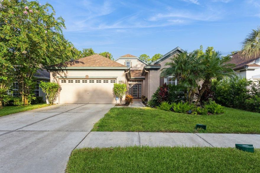 Price Improvement ! 
Welcome to this beautiful single-family pool home, ideally located in the 24-hour guard-gated GREENS community of Westchase. Built by Ryland Homes, this well-maintained residence offers 4 bedrooms, 2.5 bathrooms, and a 2-car garage, all situated on a peaceful conservation lot.
Step inside to discover an open floor plan filled with natural light, featuring a formal living room and a formal dining room-perfect for entertaining guests. The spacious kitchen opens to a cozy family room with a gas fireplace and large windows showcasing serene views of the screened lanai, pool and heated spa, all overlooking the conservation area.
A dedicated laundry room with washer and dryer adds convenience while a built-in desk area near the kitchen provides a great space for work or study. 
Recent upgrades include; A brand-new roof (May 2025), a brand-new water heater (May 2025),a brand-new washer and dryer ( September 2025) ,a brand-new refrigerator (October 2025), a newer pool heater (2024) and a newer A/C system (2023).