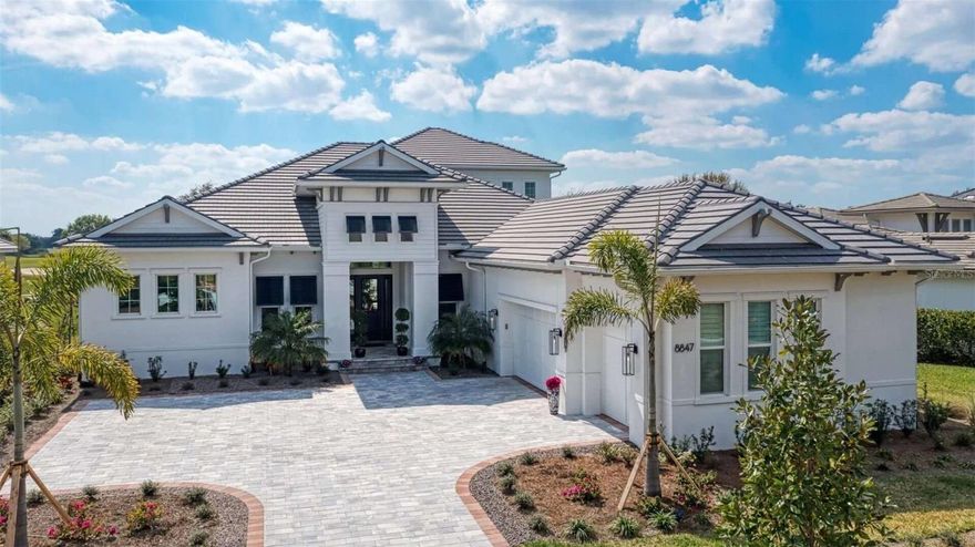 Pre-Construction. To be built. Lee Wetherington Homes fully furnished Mainstay II model is currently under construction on one of the last remaining home sites in Lakehouse Cove at Waterside and is available for purchase and leaseback.  With breathtaking views of Kingfisher Lake and Waterside Place in the distance, this 4002 sq ft Coastal inspired luxury home is perfectly positioned to enjoy poolside sunsets all year round.  A short distance away is the beautiful Lakehouse Cove club house, fully equipped fitness building, resort style pool, playground, bocce ball, pickle ball and tennis courts plus two dog parks.