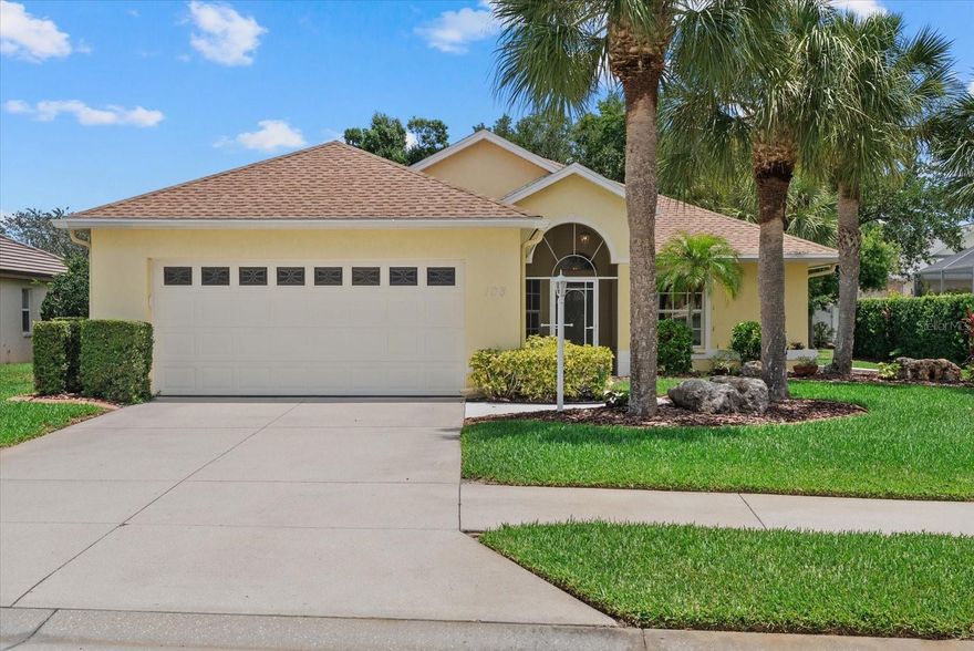 TURNKEY FURNISHED! POOL HOME! NEW A/C! LOCATION! Welcome to Venice Palms! This three-bedroom, two-bath pool home offers a rare combination of space, privacy, and effortless coastal living in a highly desirable Venice location. Originally designed as a model home, this residence features a desirable layout and an exceptionally large covered lanai that creates two distinct outdoor living areas, ideal for entertaining and everyday enjoyment. The expansive lot depth provides a separate pool setting and generous enclosed space rarely found in the community. Recent updates include a new A/C in 2026, roof replacement in 2023, new piping in 2026, and quartz countertops in the kitchen. Additional features include Kevlar screening along the back lanai and windows, as well as at the front door and entry, plus window tint on all windows for added comfort and protection. Conveniently located with direct access toward Venice Beach, close to the hospital, public transportation, and scenic walking trails, this home offers a peaceful natural setting with abundant wildlife and birds. Schedule your private showing today!