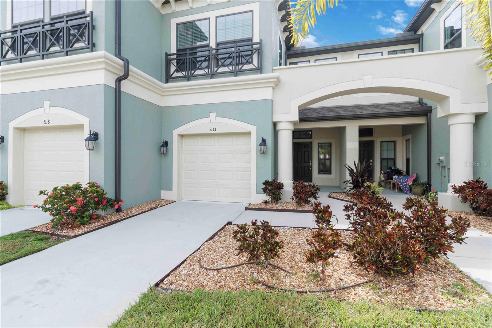 Welcome to 5114 78th St Cir E, a beautifully maintained FULLY FURNISHED townhome in the gated community of Creekwood Townhomes—perfectly situated on the East Bradenton and Lakewood Ranch border! This spacious 3-bedroom, 2.5-bath home features a light-filled open floor plan, ideal for comfortable living and entertaining. The kitchen is equipped with stainless steel appliances, solid wood cabinetry, and a large center island that flows seamlessly into the living and dining areas. Upstairs, you'll find all three bedrooms, including a generous primary suite with a walk-in closet and en-suite bath. Enjoy the convenience of in-unit laundry, a private screened lanai, and an attached 1-car garage. The gated community offers a resort-style pool, lush landscaping, and a friendly, well-kept atmosphere. Located just minutes from I-75, UTC Mall, top-rated schools, dining, shopping, and all the amenities of Lakewood Ranch, this FULLY FURNISHED home offers location, security, and lifestyle—all in one. Available now—schedule your showing today!