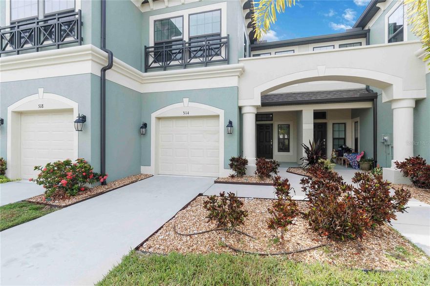 Welcome to 5114 78th St Cir E, a beautifully maintained FULLY FURNISHED townhome in the gated community of Creekwood Townhomes—perfectly situated on the East Bradenton and Lakewood Ranch border! This spacious 3-bedroom, 2.5-bath home features a light-filled open floor plan, ideal for comfortable living and entertaining. The kitchen is equipped with stainless steel appliances, solid wood cabinetry, and a large center island that flows seamlessly into the living and dining areas. Upstairs, you'll find all three bedrooms, including a generous primary suite with a walk-in closet and en-suite bath. Enjoy the convenience of in-unit laundry, a private screened lanai, and an attached 1-car garage. The gated community offers a resort-style pool, lush landscaping, and a friendly, well-kept atmosphere. Located just minutes from I-75, UTC Mall, top-rated schools, dining, shopping, and all the amenities of Lakewood Ranch, this FULLY FURNISHED home offers location, security, and lifestyle—all in one. Available now—schedule your showing today!