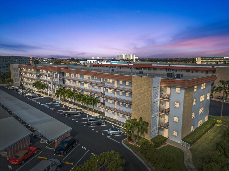 Welcome to resort style living! This updated 3rd floor condo in the Eton Building offers waterfront living at its best!  This one bedroom one bath deluxe condo has 1060 square feet of living space with an open floor plan.  Enjoy worry-free living with a monthly HOA fee of only $743. The HOA fee includes cable TV, internet, water, gas (for cooking. and heating), trash and more, leaving you only responsible for electricity!  Residents of Town Shores enjoy an impressive array of amenities including a fitness center (gym), billiards room with a dozen pool tables and indoor shuffleboard tables, a library and multiple game rooms.  Outdoor recreation options include shuffleboard courts, bocce ball, tennis and pickleball.  The community also offers four heated pools, a recreation center and vibrant social clubhouse. The boat slips can be rented at the Marina, just steps away from this condo. Located just three blocks from the charming waterfront district of Gulfport, residents can easily enjoy a variety of local restaurants, boutiques, art galleries and entertainment.  Convenient public transportation provides easy access to St. Petersburg, the nearby beaches and destinations throughout Pinellas County.  Not to mention, only 10 minutes from award winning Gulf Beaches, 30 minutes to St Petersburg and Tampa International airports.  Schedule your private showing TODAY and experience the beautiful views and relaxed coastal lifestyle this updated condo has to offer.